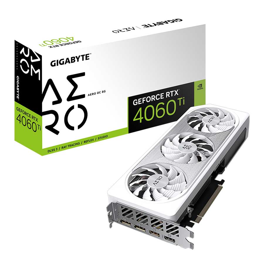 کارت گرافیک گیگابایت مدل GeForce RTX 4060 Ti AERO OC 8G GDDR6