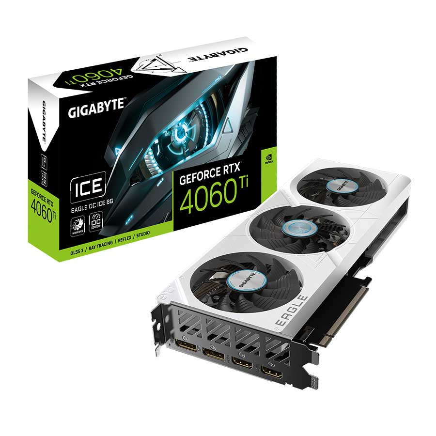 کارت گرافیک گیگابایت مدل GeForce RTX 4060 Ti EAGLE OC ICE 8G GDDR6