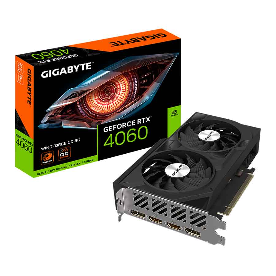 کارت گرافیک گیگابایت مدل GeForce RTX 4060 WINDFORCE OC 8G GDDR6