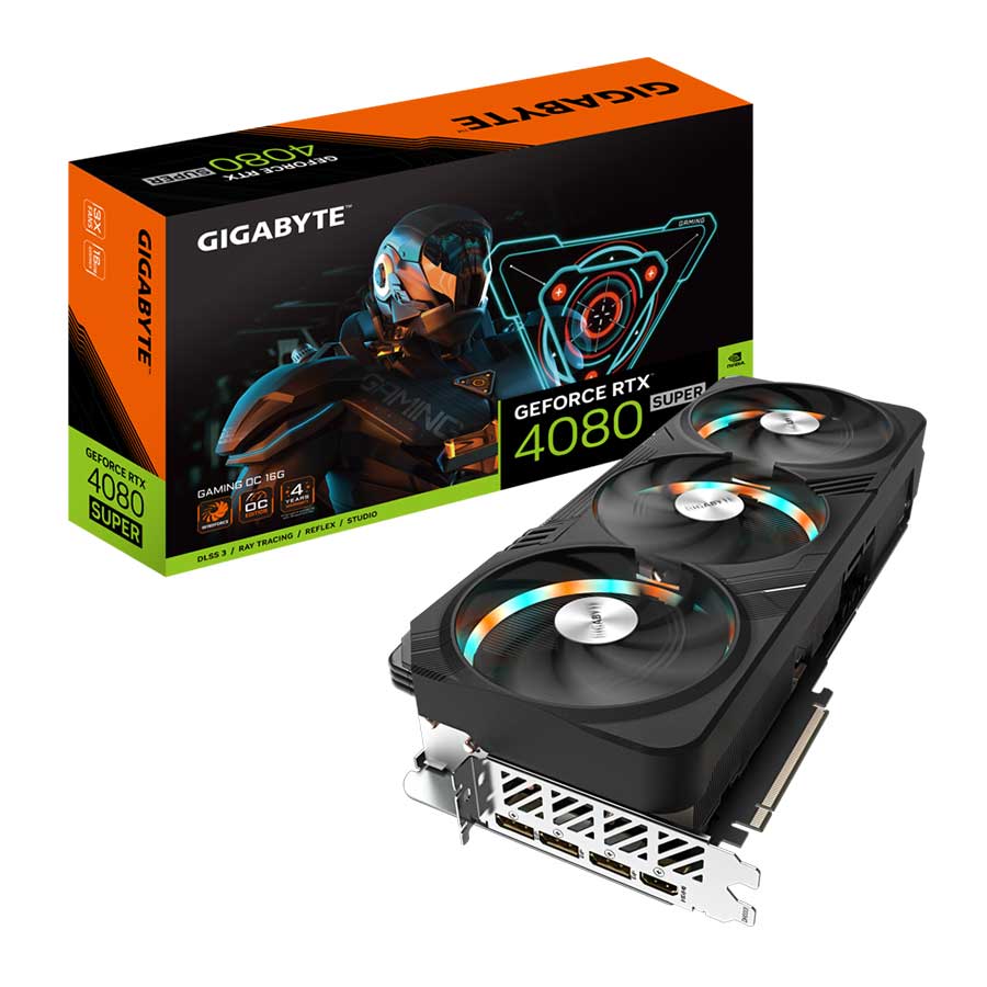 کارت گرافیک گیگابایت مدل GeForce RTX 4080 SUPER GAMING OC 16G GDDR6X