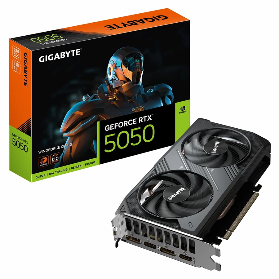 کارت گرافیک گیگابایت مدل GeForce RTX 5050 Windforce OC 8GB