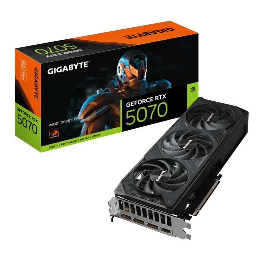 کارت گرافیک گیگابایت مدل GeForce RTX 5070 WINDFORCE SFF 12G GDDR7