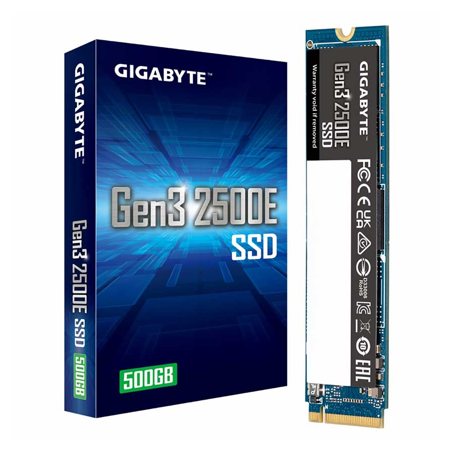 اس اس دی گیگابایت مدل Gen3 2500E M.2 2280 PCI-E NVMe ظرفیت 500 گیگابایت