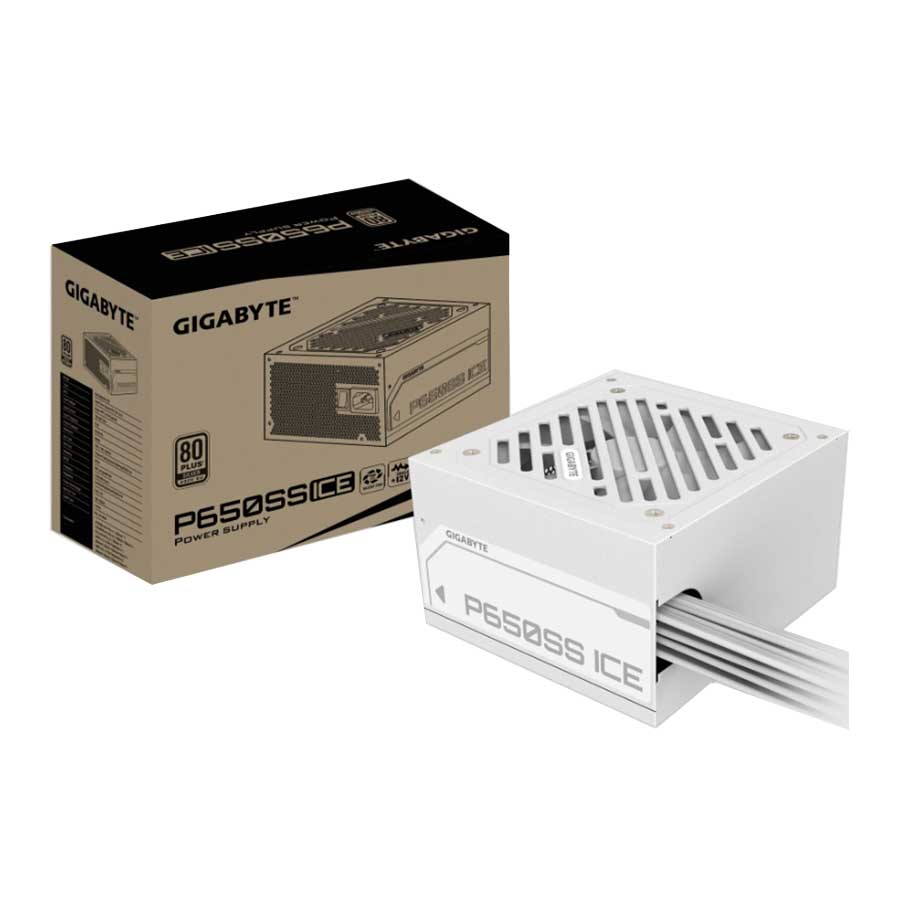 پاور کامپیوتر 650 وات گیگابایت مدل P650SS ICE SILVER