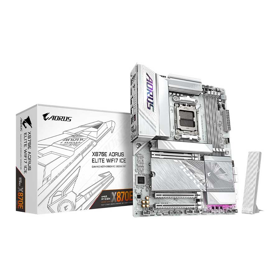 مادربرد گیگابایت مدل X870E AORUS ELITE WIFI7 ICE DDR5