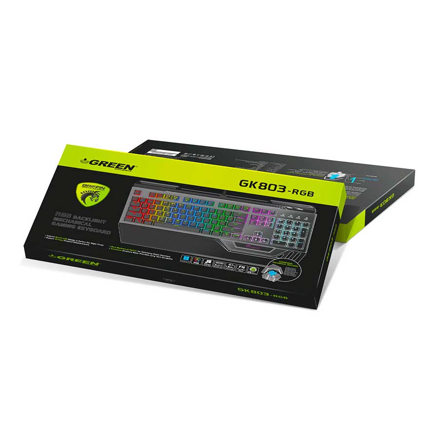 کیبورد گیمینگ باسیم گرین مدل GK803-RGB