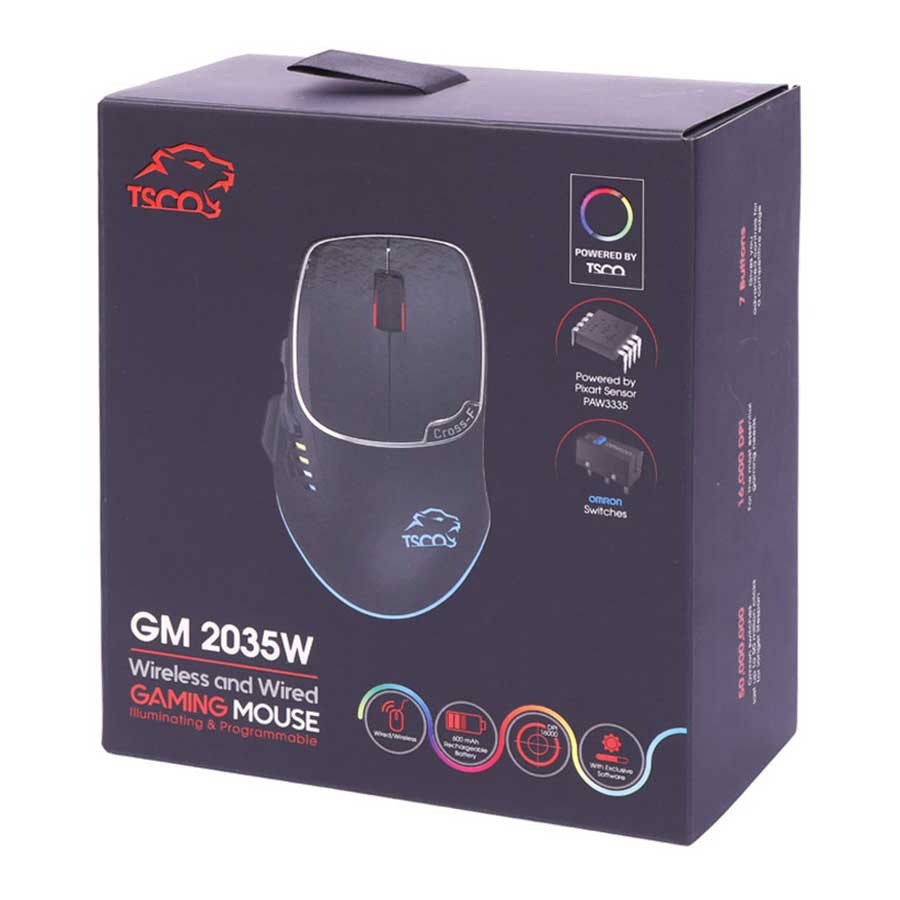 ماوس گیمینگ بی‌سیم تسکو مدل GM 2035W