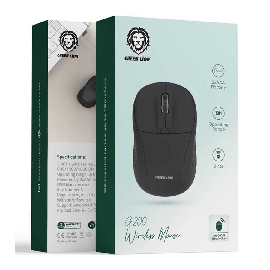 ماوس بی‌سیم گرین لاین مدل G200 GNM200BK