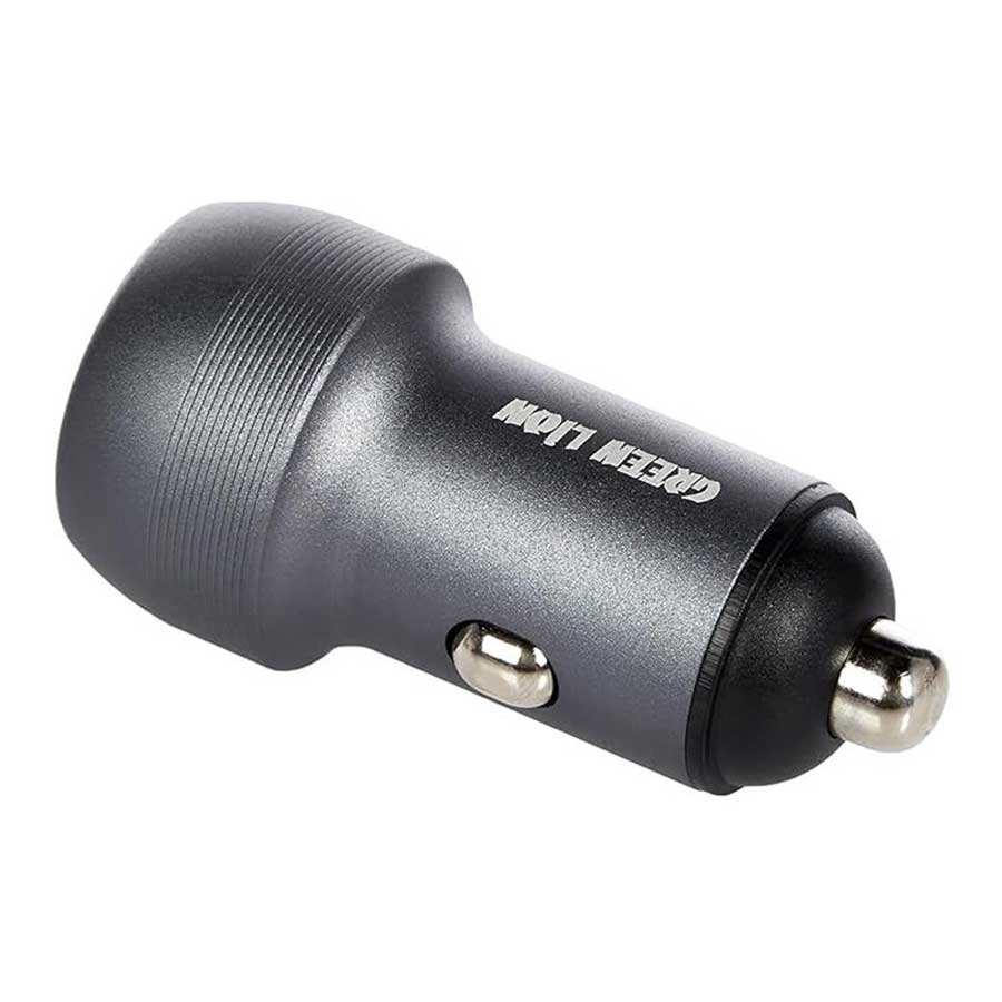 شارژر فندکی 2 پورت گرین لاین مدل GN100WPDQTCGY 100W