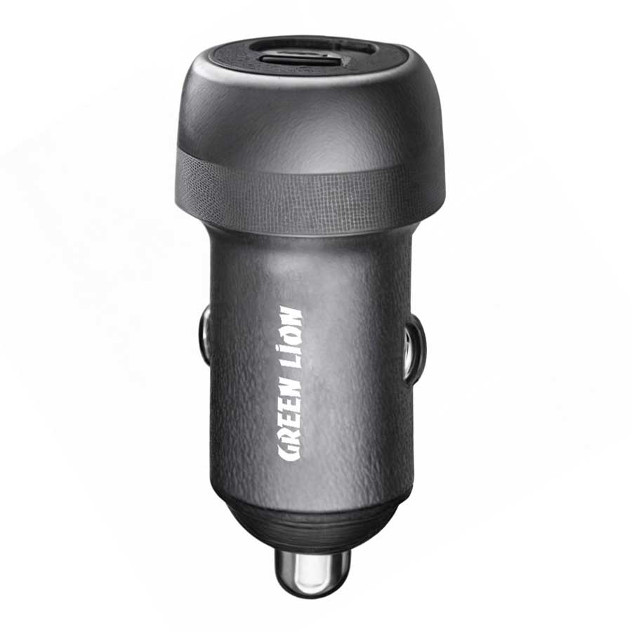 شارژر فندکی 2 پورت گرین لاین مدل GN100WPDQTCGY 100W