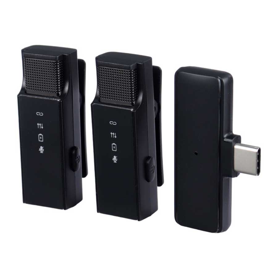 میکروفون یقه ای بی‌سیم گرین لاین مدل GN2IN1DDMTCBK