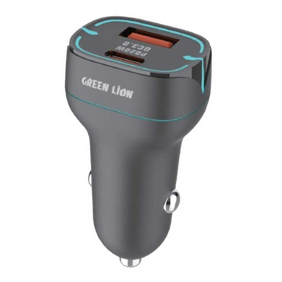 شارژر فندکی 2 پورت گرین لاین مدل GN38WPCTCCCBK 38W