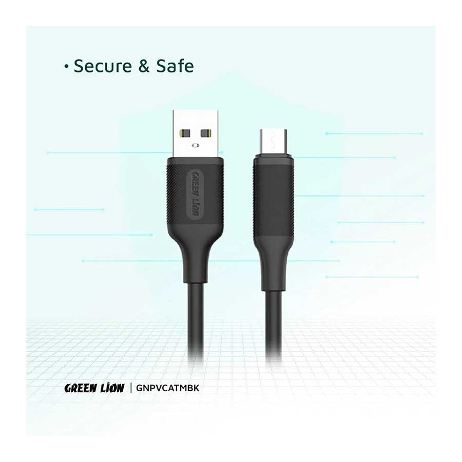کابل 1 متری تبدیل USB به MicroUSB گرین لاین مدل GNPVCATMBK