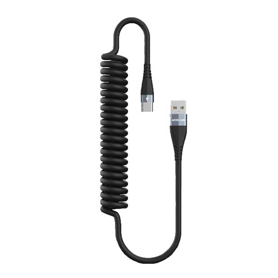کابل 1.8 متری تبدیل USB به USB-C گرین لاین مدل GNSPRNGATCBK