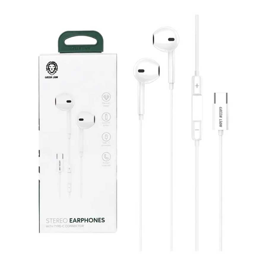 هندزفری باسیم USB-C گرین لاین مدل GNSTROEPTCWH