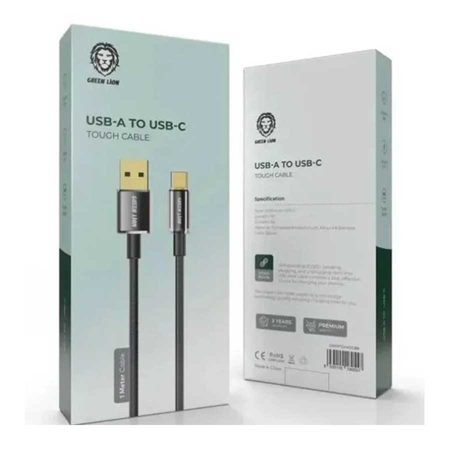 کابل 1 متری تبدیل USB به USB-C گرین لاین مدل GNTPTGHATCBK