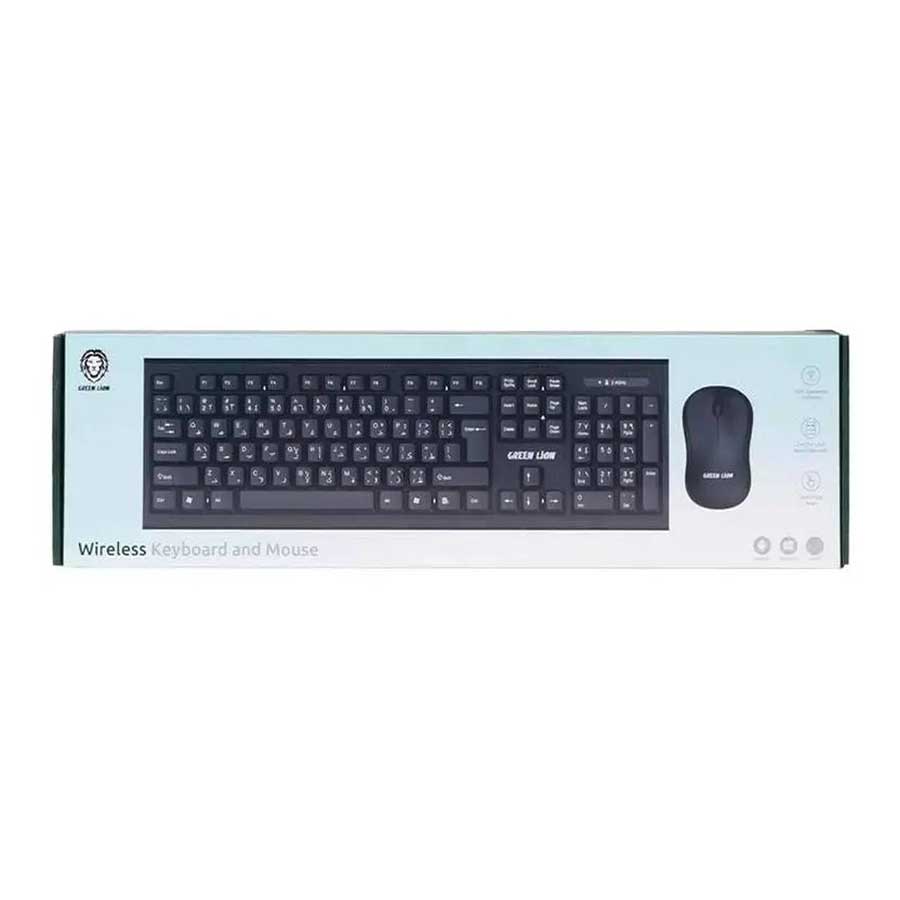 کیبورد و ماوس بی‌سیم گرین لاین مدل GNWS24GKEYMBK