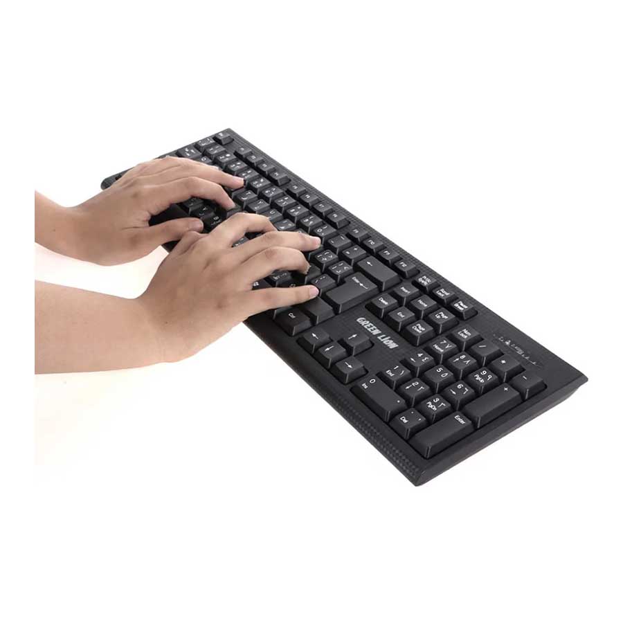 کیبورد و ماوس بی‌سیم گرین لاین مدل GNWS24GKEYMBK