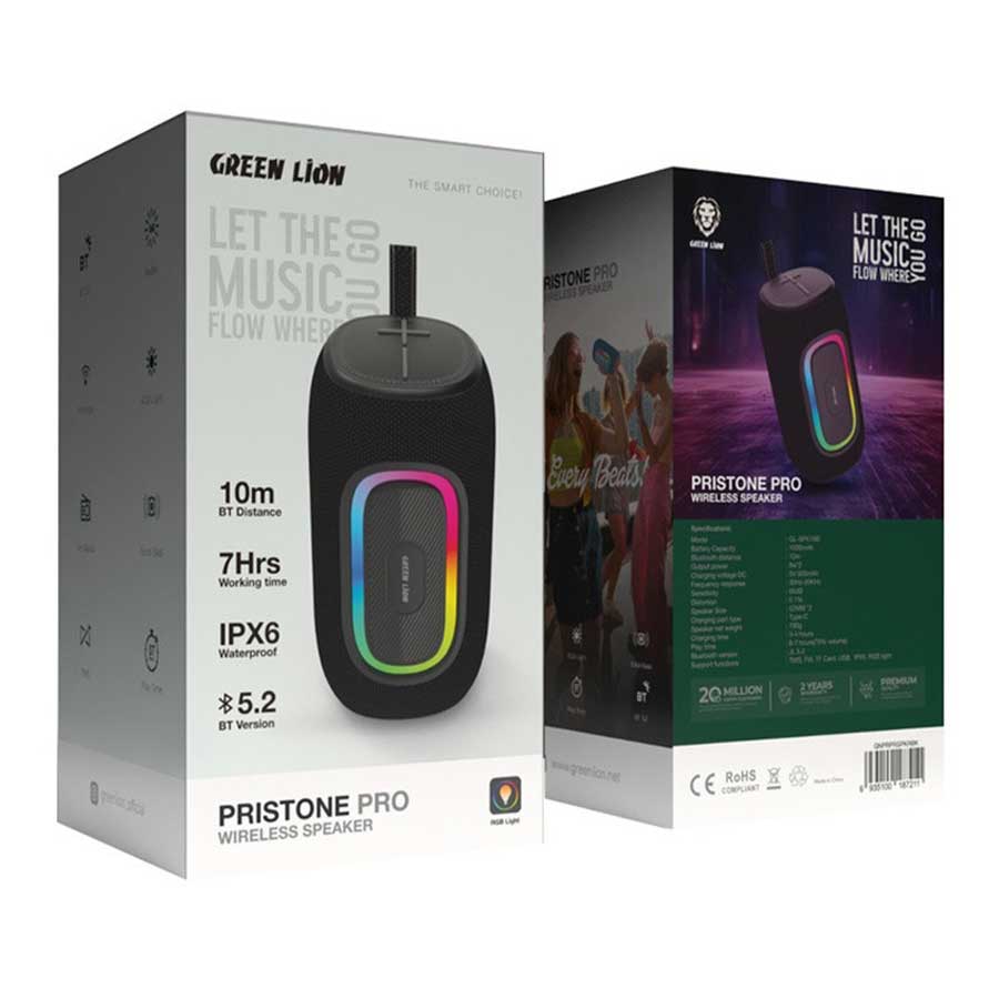 اسپیکر بلوتوث و قابل حمل گرین لاین مدل Pristone Pro