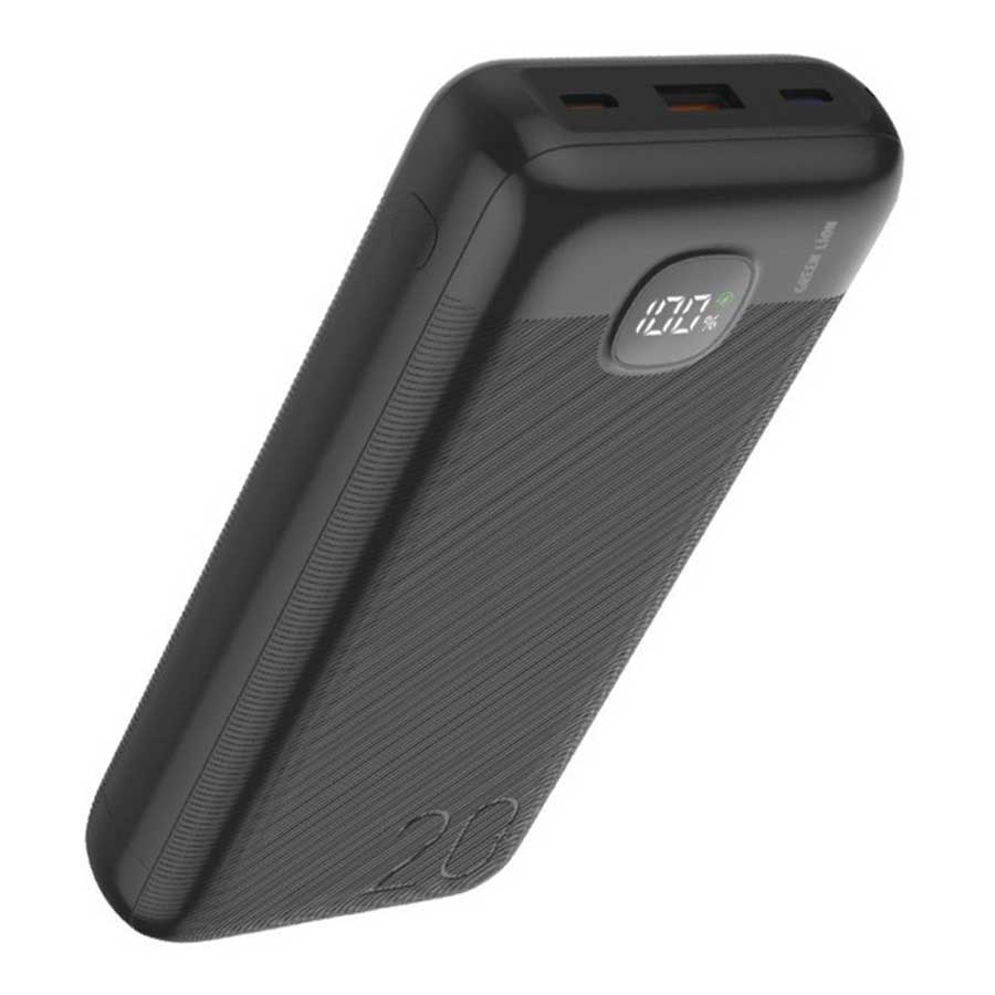 پاوربانک گرین لاین مدل Ultra Compact GNUCMPPBK20BK 20W ظرفیت 20000mAh