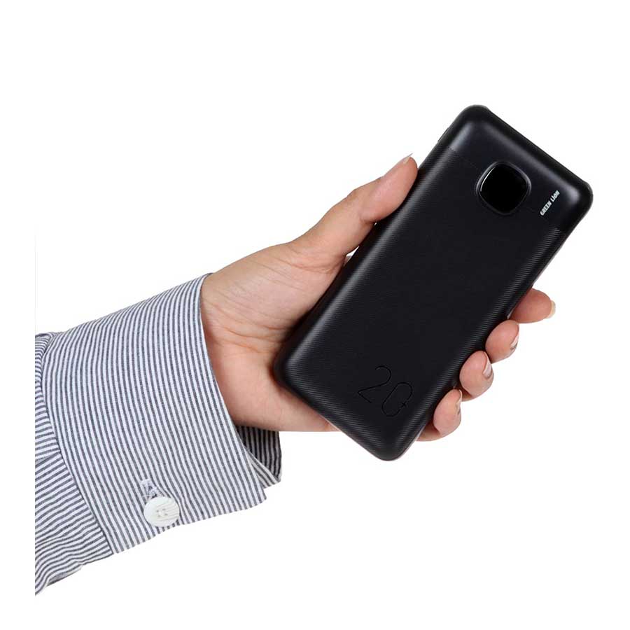 پاوربانک گرین لاین مدل Ultra Compact GNUCMPPBK20BK 20W ظرفیت 20000mAh