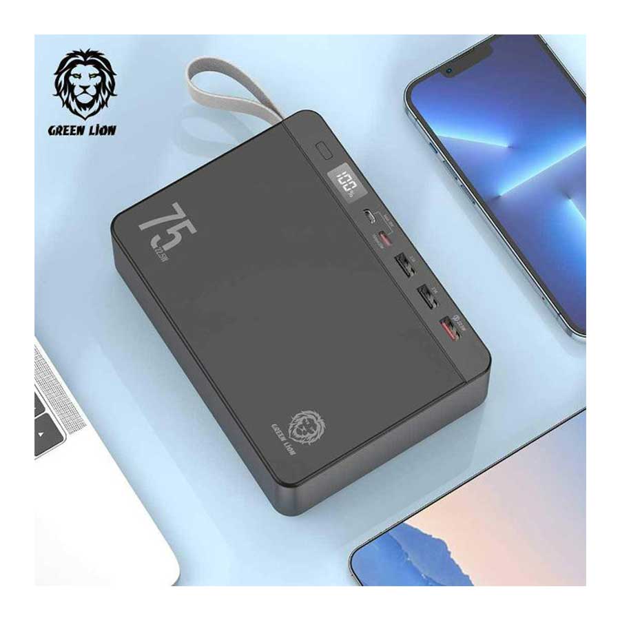 پاوربانک گرین لاین مدل Volt Mega Capacity 22.5W ظرفیت 75000mAh