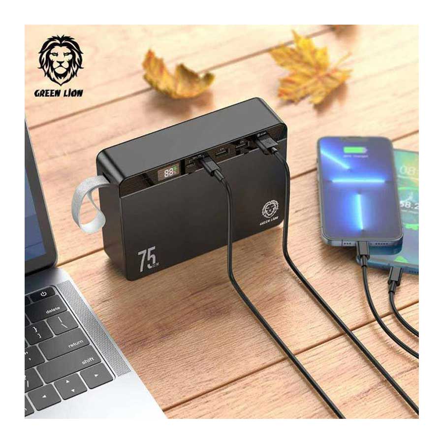 پاوربانک گرین لاین مدل Volt Mega Capacity 22.5W ظرفیت 75000mAh