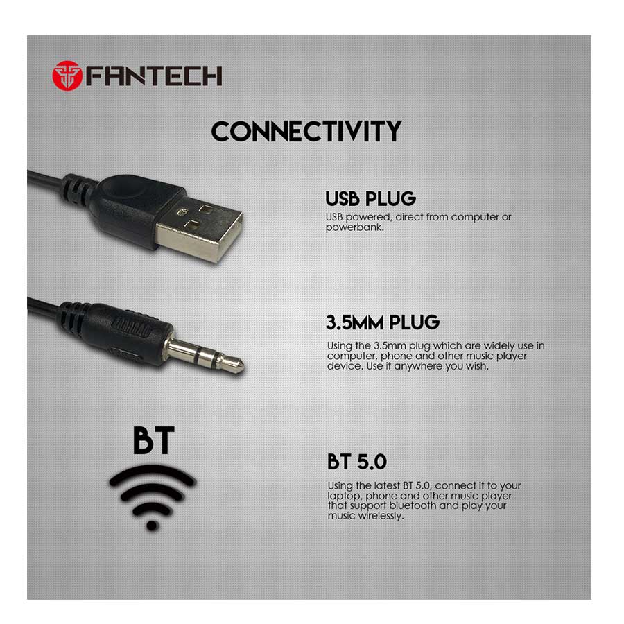 اسپیکر بیسیم و بلوتوث فان تک مدل GS301 Trifecta