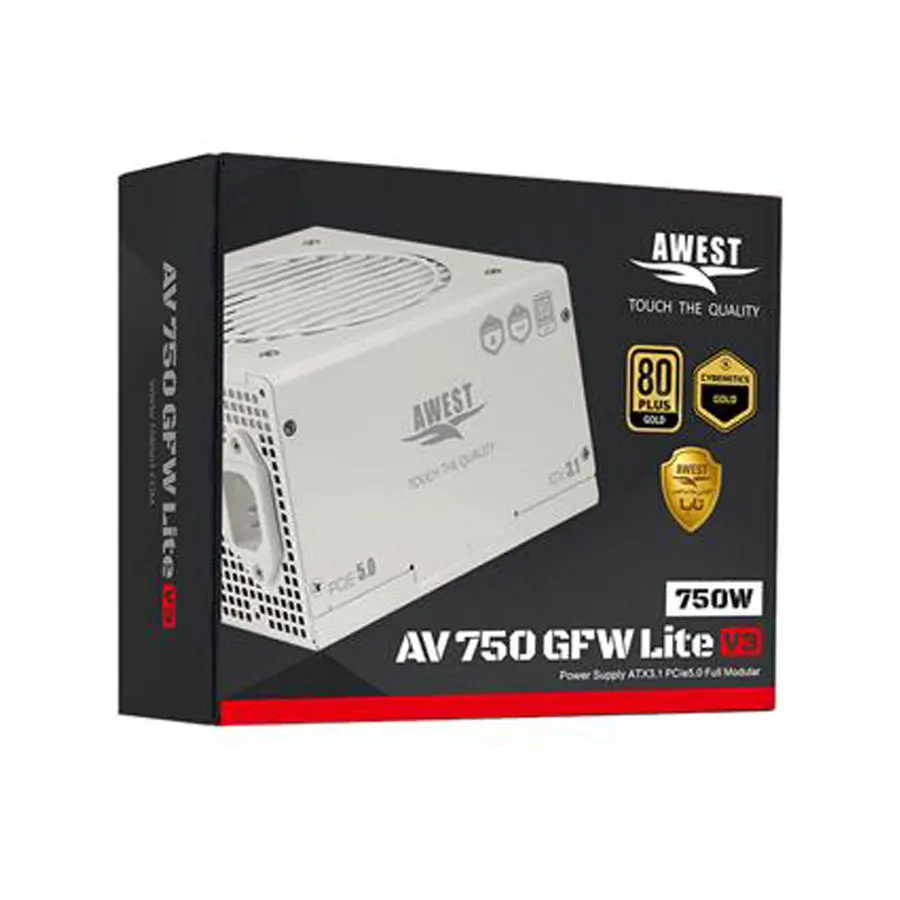 پاور اوست 750 وات گلد فول ماژولار AV750-GFW LITE V3