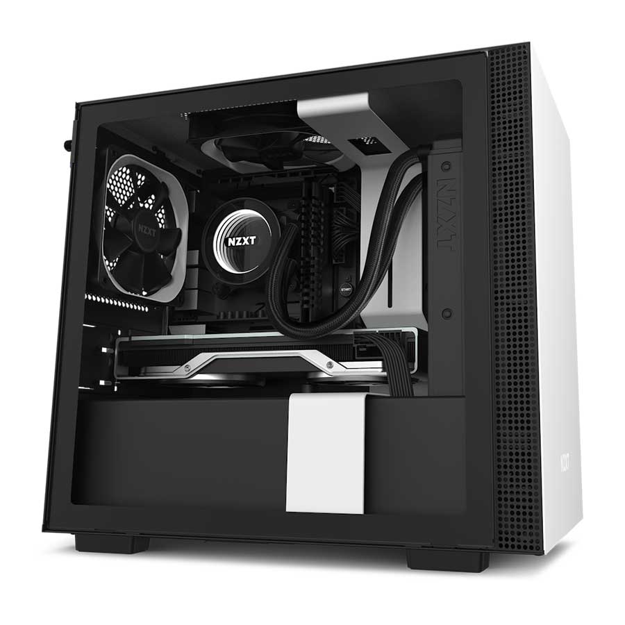 کیس کامپیوتر ان زی ایکس تی مدل H210 WHITE BLACK
