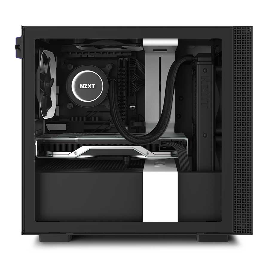 کیس کامپیوتر ان زی ایکس تی مدل H210 WHITE BLACK