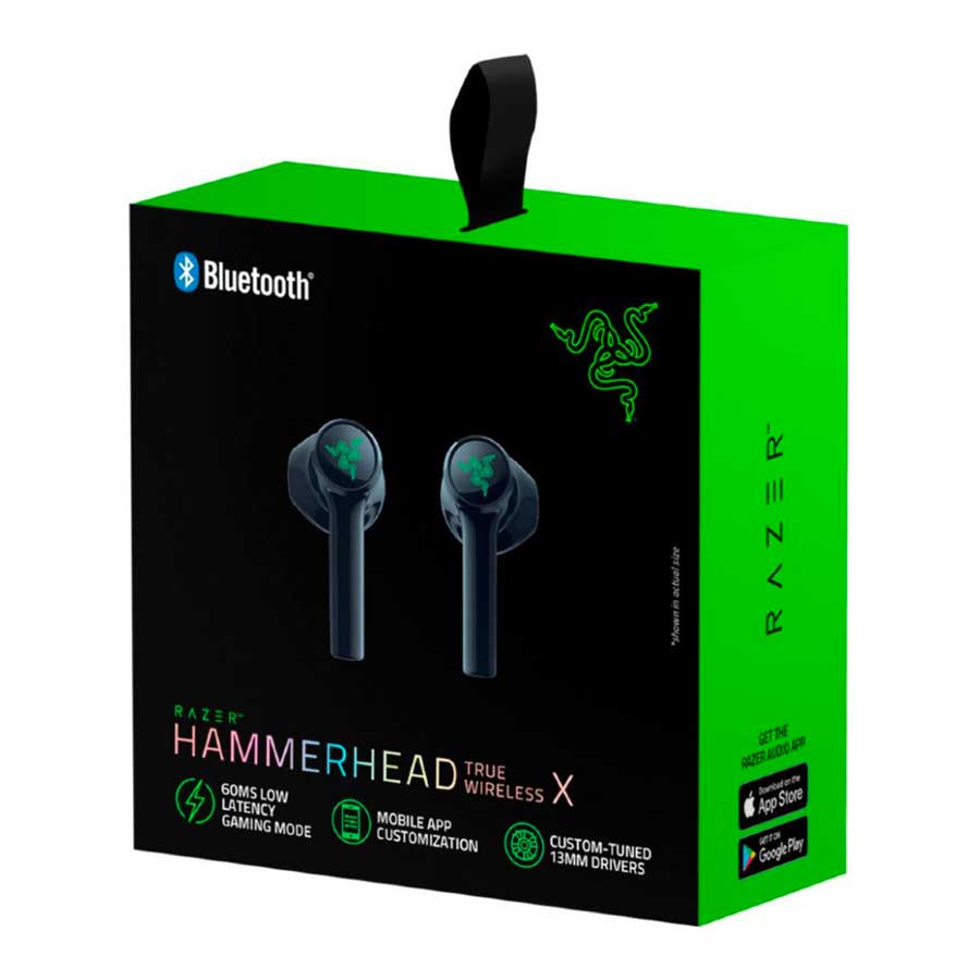 هندزفری بی‌سیم و بلوتوث ریزر مدل Hammerhead True Wireless X