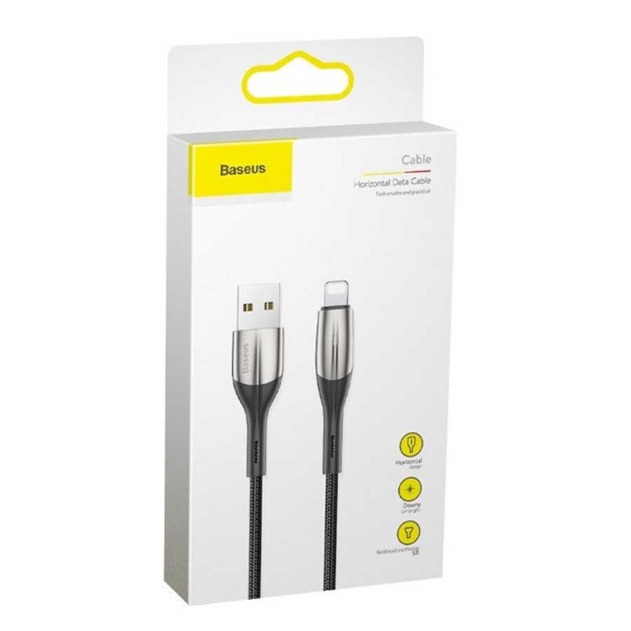 کابل تبدیل 2 متری USB به لایتنینگ باسئوس مدل Horizontal CALSP-C01