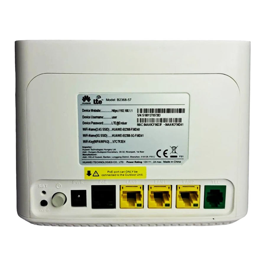مودم روتر 4G TDD-LTE بی‌سیم دوباند هواوی مدل B2368