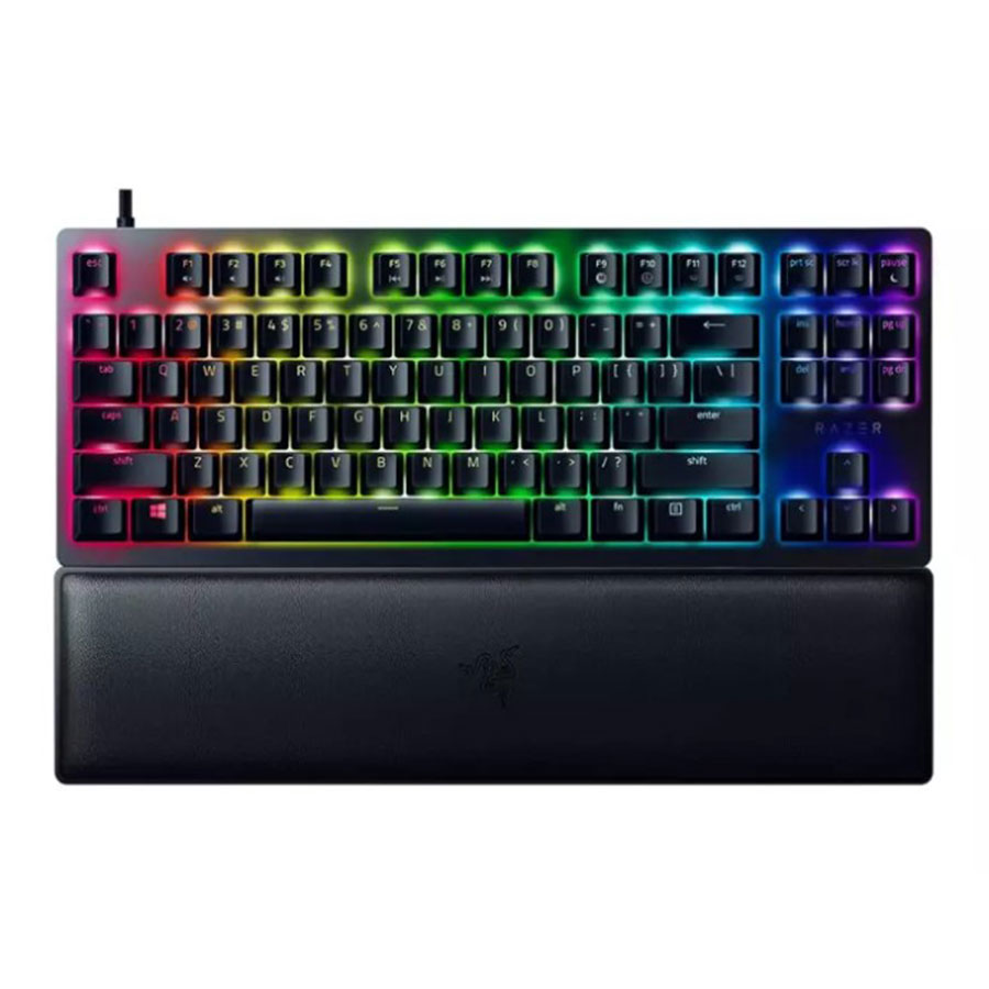 کیبورد گیمینگ باسیم ریزر مدل Huntsman V2 TKL Purple Switch