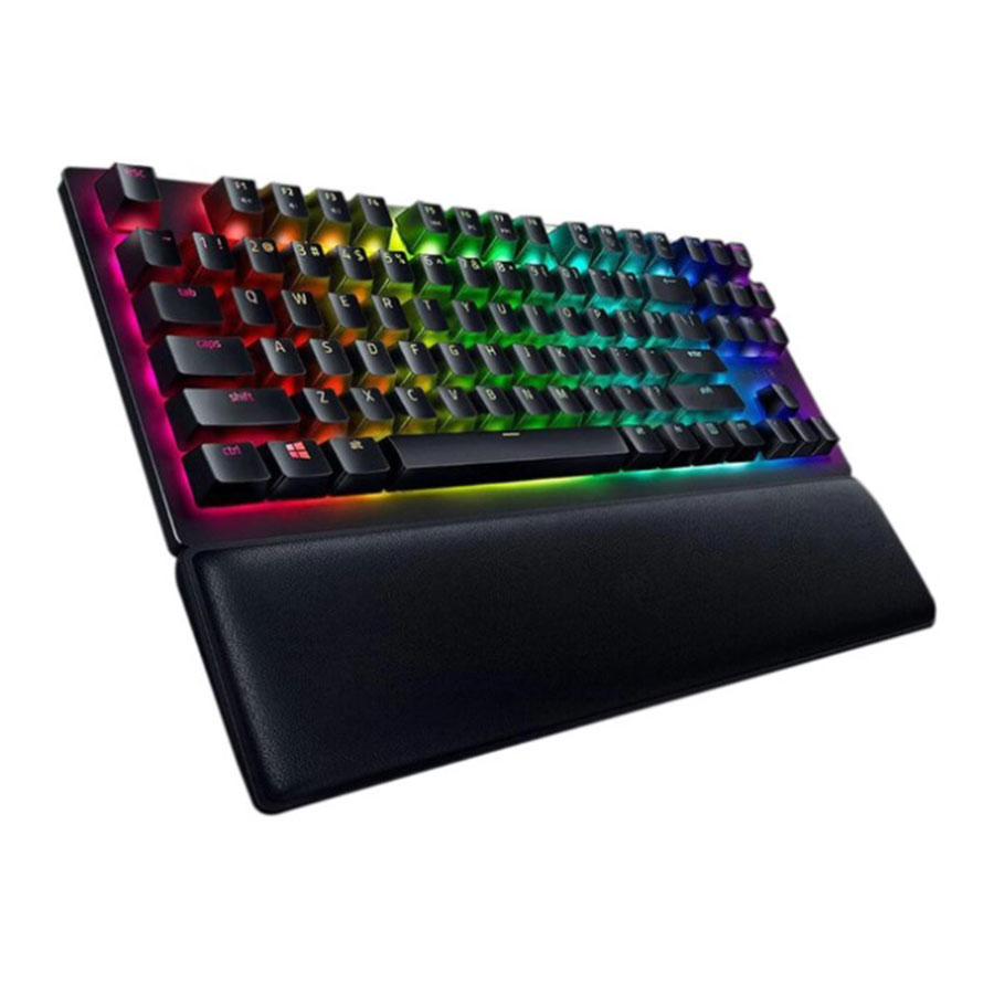 کیبورد گیمینگ باسیم ریزر مدل Huntsman V2 TKL Purple Switch