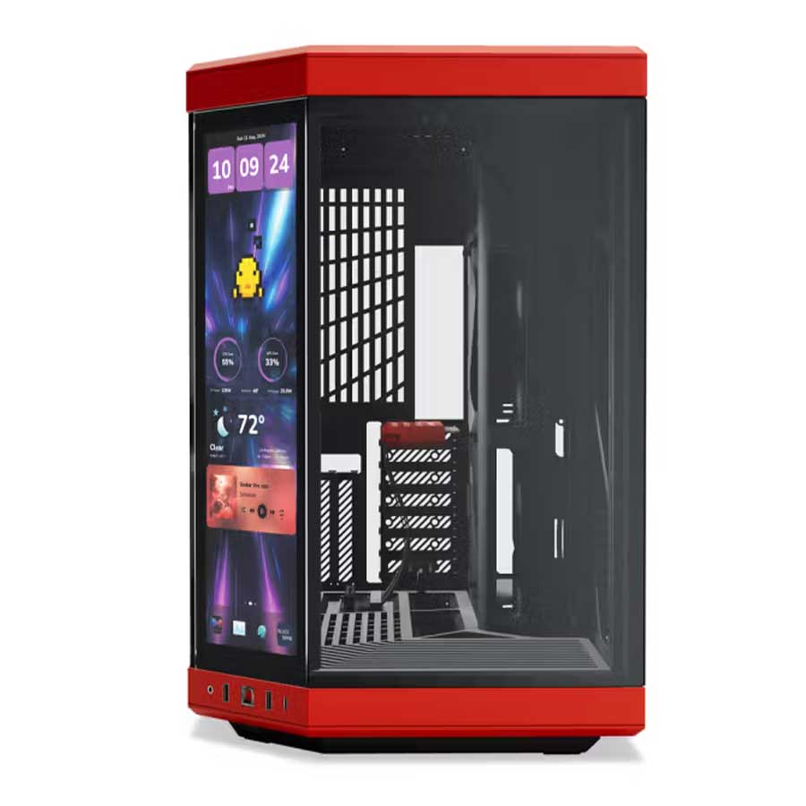 کیس کامپیوتر هایت مدل Y70 Touch Infinite Black Cherry