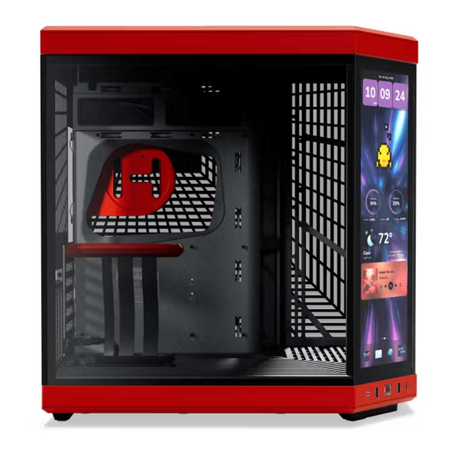 کیس کامپیوتر هایت مدل Y70 Touch Infinite Black Cherry