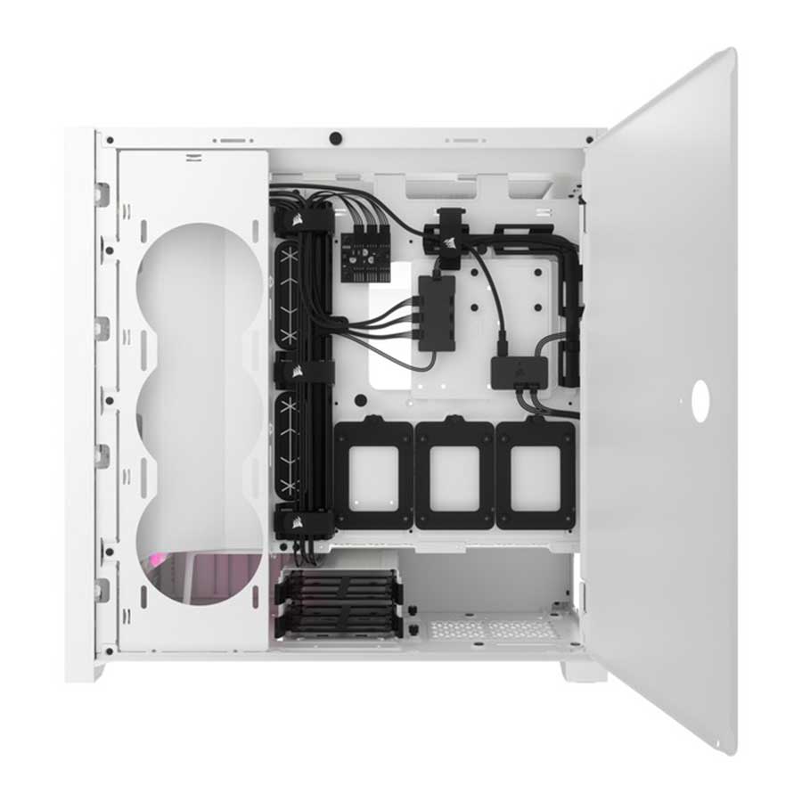 کیس کامپیوتر کورسیر مدل iCUE 5000D RGB Airflow White