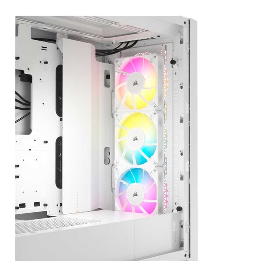 کیس کامپیوتر کورسیر مدل iCUE 5000D RGB Airflow White