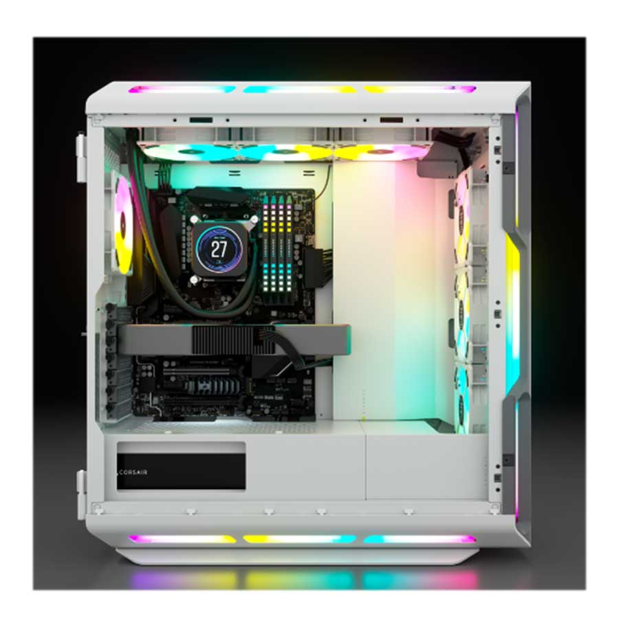 کیس کامپیوتر کورسیر مدل iCUE 5000T RGB White