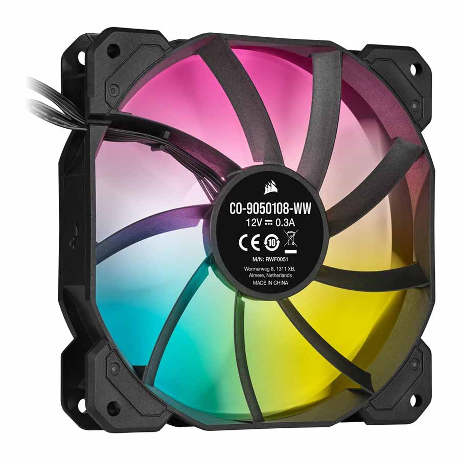 فن خنک کننده کیس کامپیوتر کورسیر مدل iCUE SP120 RGB ELITE