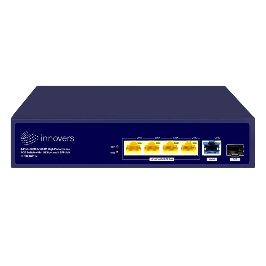 سوييچ 6 پورت گیگابیت اینوورس مدل IN-1004GP-1C