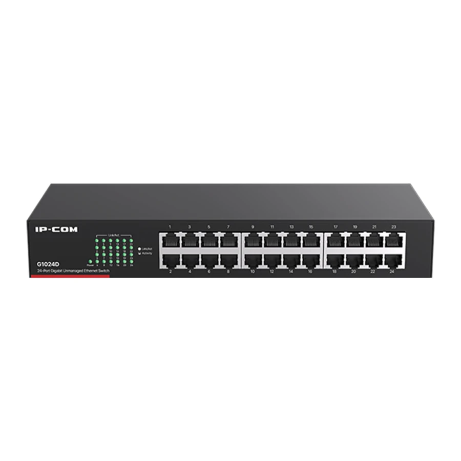 IP-Com G1024D v9.0 24-Port Unmanaged Network Switch سوييچ 24 پورت آی پی کام