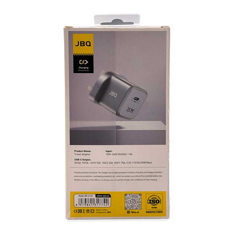 شارژر دیواری جی بی کیو مدل WC-611G 35W