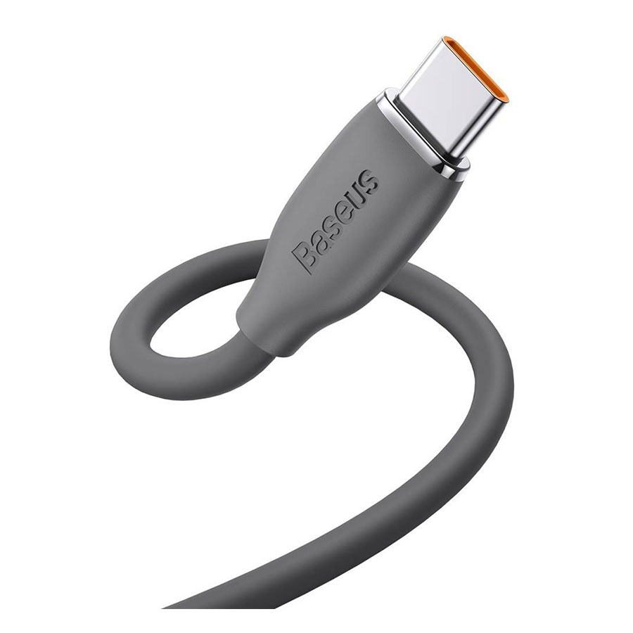 کابل تبدیل 2 متر USB به USB-C باسئوس مدل Jelly Liquid Silica Gel CAGD010101