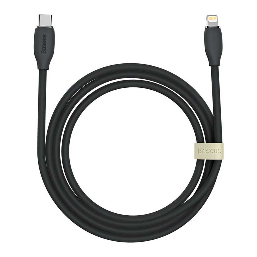 کابل تبدیل 1.2 متری USB-C به لایتنینگ باسئوس مدل Jelly Liquid Silica Gel CAGD020001