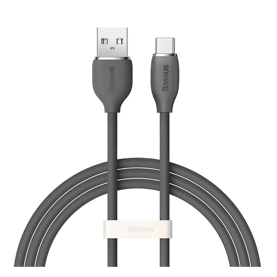 کابل تبدیل 1.2 متری USB به USB-C باسئوس مدل Jelly Liquid Silica Gel