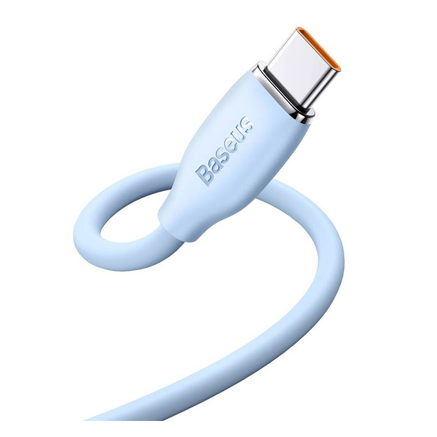 کابل تبدیل 1.2 متری USB به USB-C باسئوس مدل Jelly Liquid Silica Gel