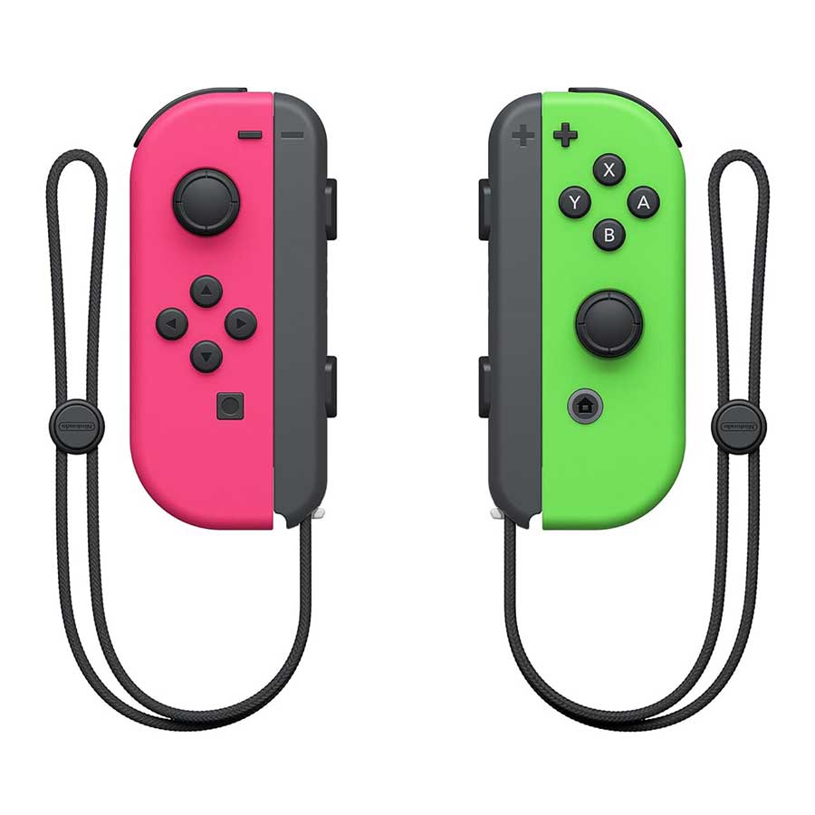 دسته بازی بی‌سیم نینتندو مدل Joy-Con Set L+R Neon Pink/Neon Green